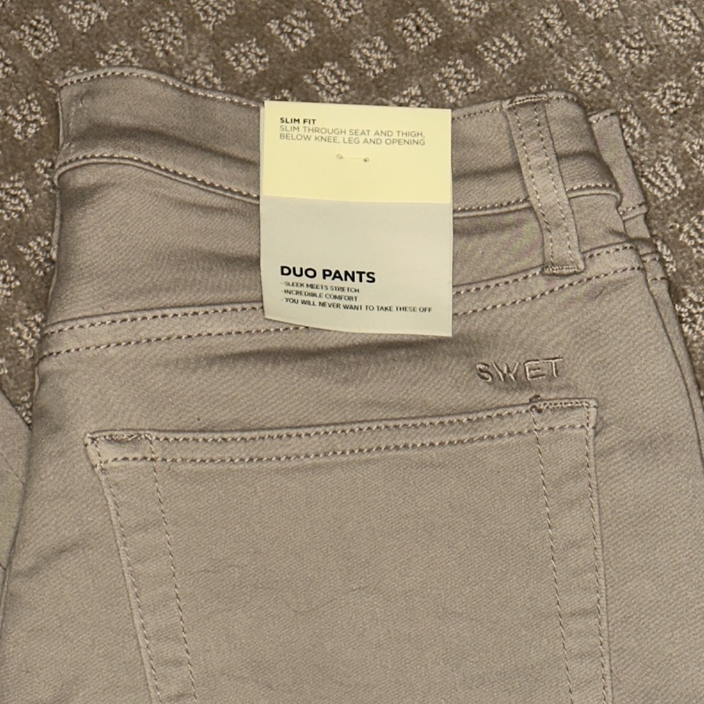 NEW Swet Tailor Duo Pants True Khaki size 30x30 slim fit - Picture 9 of 16